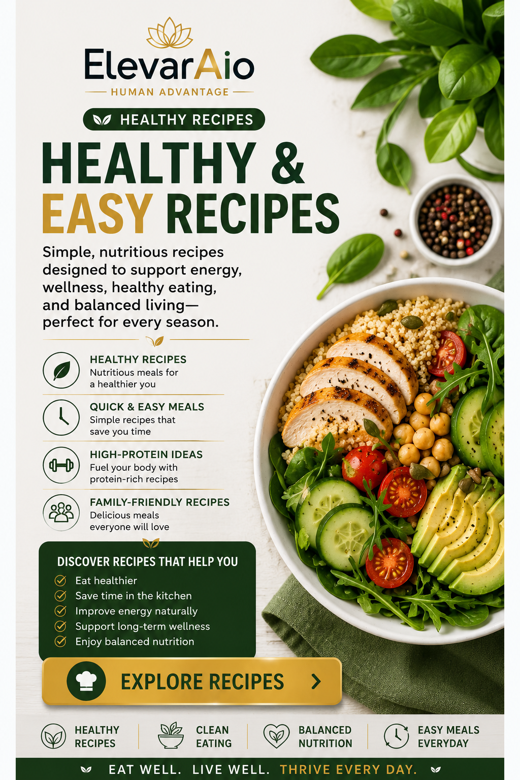 Healthy & Easy Recipes | Healthy Eating Resources | ElevarAio